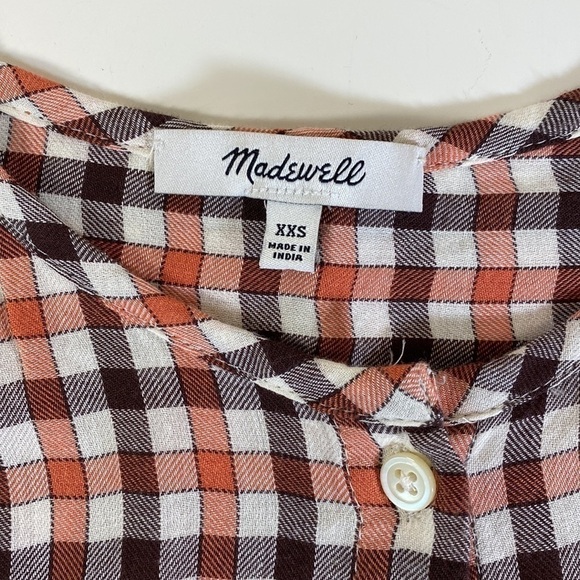 MADEWELL Meadow Shirt in Check Size XXS - Picture 6 of 11